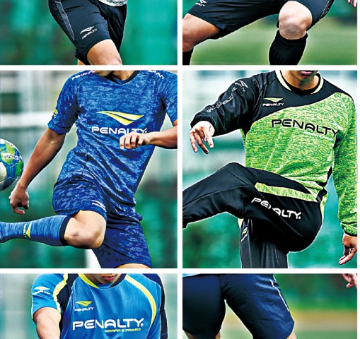 PENALTY サッカーウェア Lサイズ 3点セット青/黒/緑 PENALTY2017SSカタログ